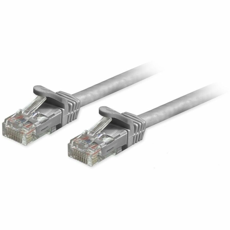 Comprehensive Cat6a Unshielded (UTP) Snagless Ethernet Patch Cable Grey 50ft