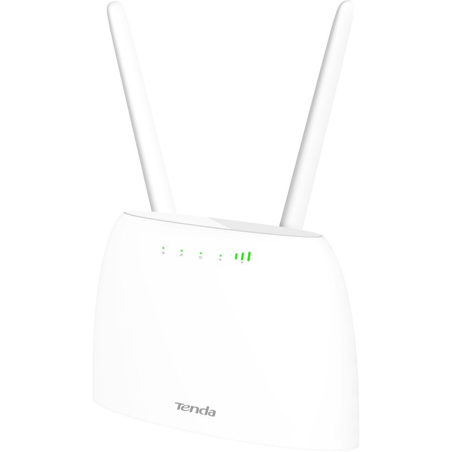 Tenda 4G06 Wi-Fi 4 IEEE 802.11b/g/n 1 SIM Ethernet, Cellular Modem/Wireless Router