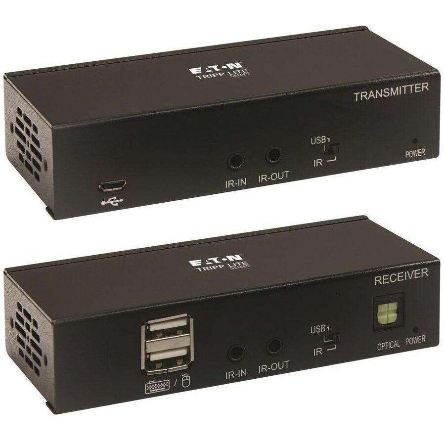 Tripp Lite by Eaton DisplayPort to HDMI over Cat6 Extender Kit KVM Support 4K 60Hz 4:4:4 USB PoC HDCP 2.2 230 ft. TAA