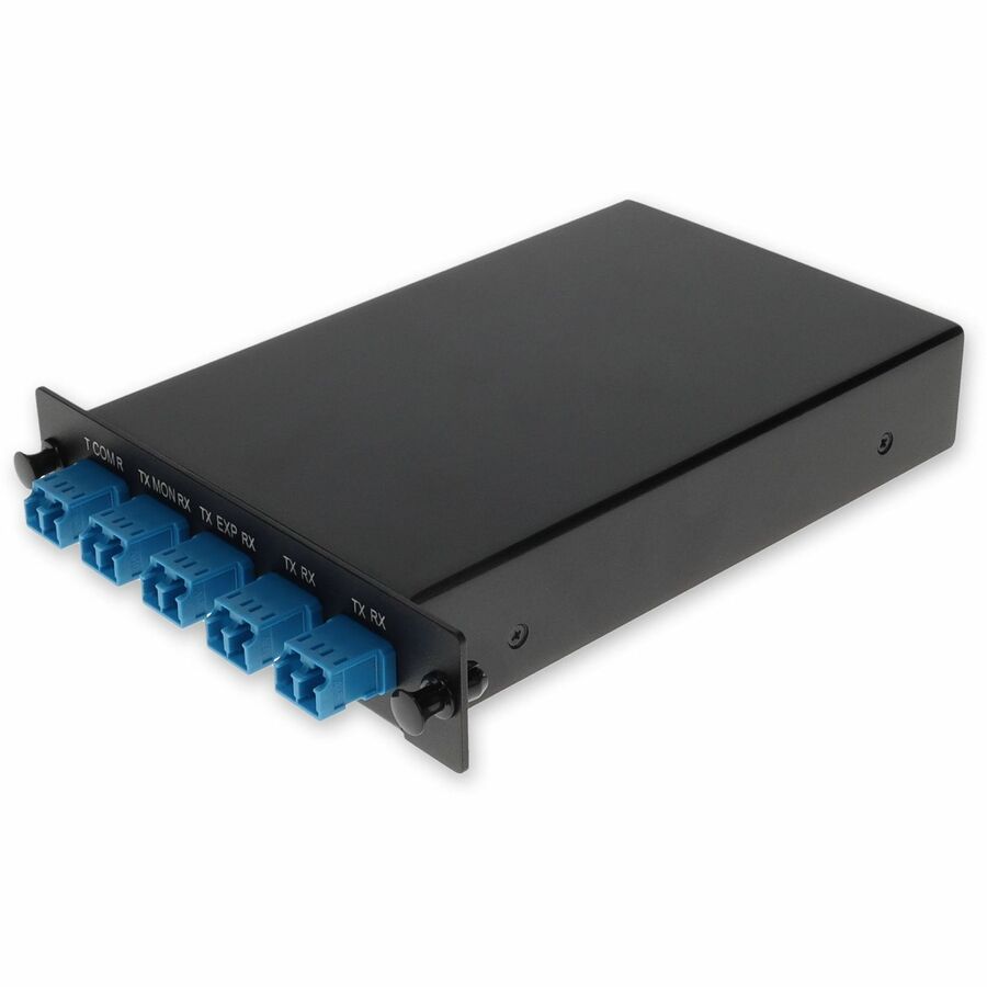 AddOn 2 Channel 1W LGX DWDM MUX and DEMUX (Duplex), ITU 100GHz, Channels 25-26, with Express Port, Monitor Port, and UPC/LC Connectors