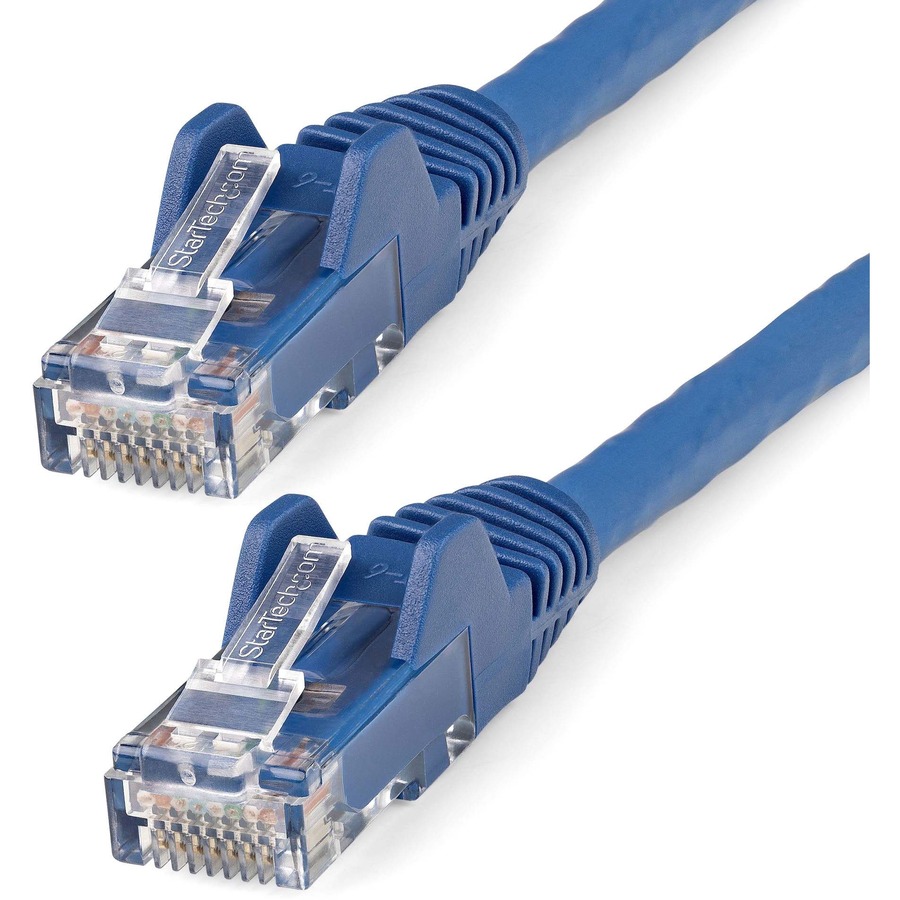 StarTech 6in (15cm) CAT6 Ethernet Cable, LSZH (Low Smoke Zero Halogen) 10 GbE Snagless 100W PoE UTP RJ45 Blue Network Patch Cord, ETL