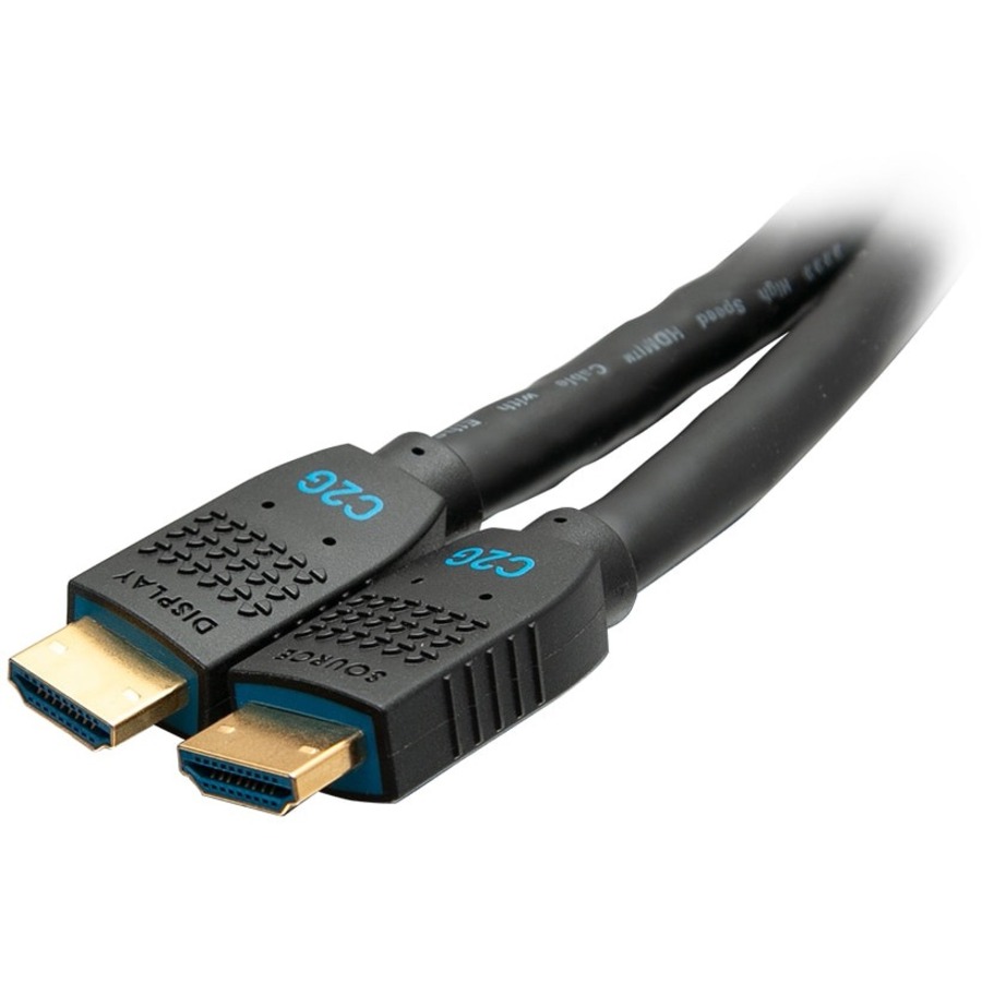 C2G 20ft Performance Series Ultra Flexible High Speed HDMI Cable w Ethernet - In-Wall CMG Rated - 4K 60Hz - M/M - Black