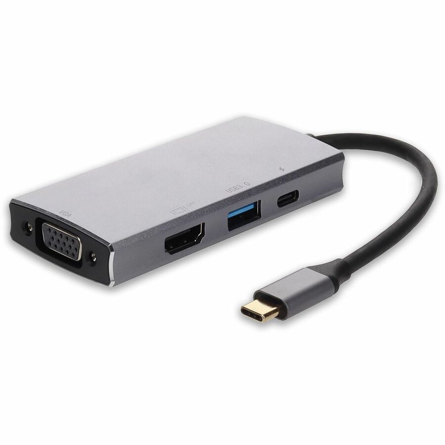 AddOn Docking Station USB C 3.1 Male to 1X USB C 3.1 1X HDMI (4K) 1x USB A 3.0 1X VGA Female
