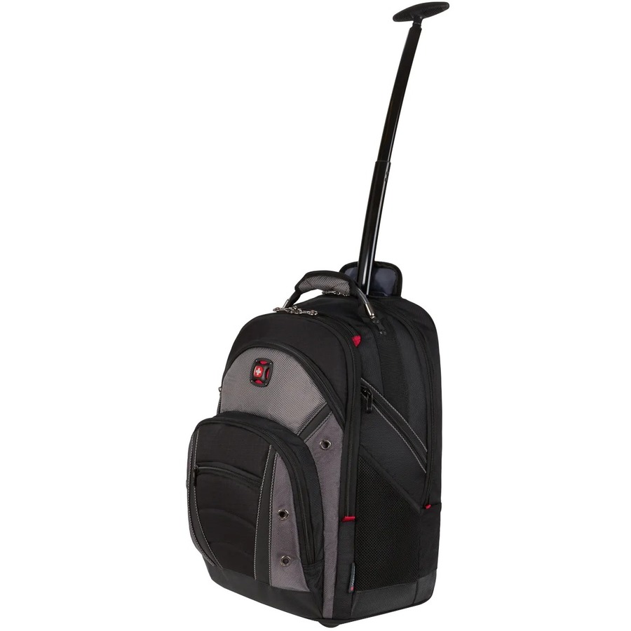 SwissGear Synergy 602683 Carrying Case (Rolling Backpack) for 12.9" to 16" Notebook, Tablet - Black, Gray