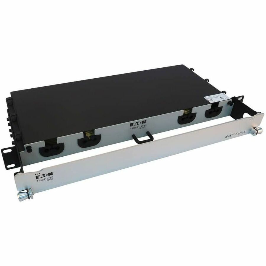 Eaton Tripp Lite Series Preloaded Fiber Panel, 1U - 2x (12x LC/LC Duplex M/M) 24F Trunk Cables, OS2 Singlemode, 20 m (65.6 ft.)