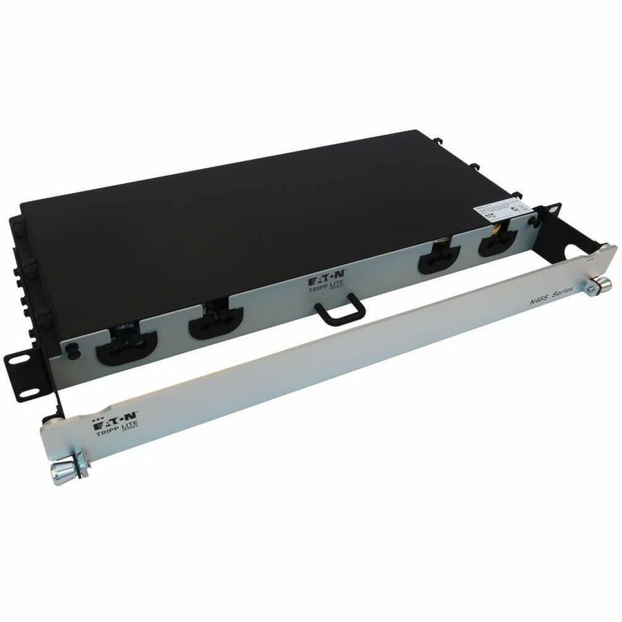 Eaton Tripp Lite Series Preloaded Fiber Panel, 1U - 4x (8x LC/LC Duplex M/M) 16F Trunk Cables, OS2 Singlemode, 10 m (32.8 ft.)
