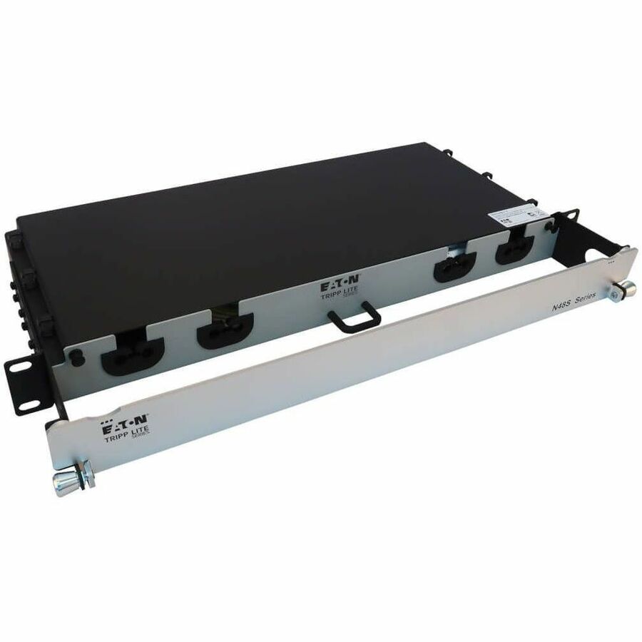 Eaton Tripp Lite Series Preloaded Fiber Panel, 1U - 4x (12F MTP/MPO-APC to 4x LC Duplex F/M) 8F Trunk Cables, OS2 Singlemode, 10 m (32.8 ft.)