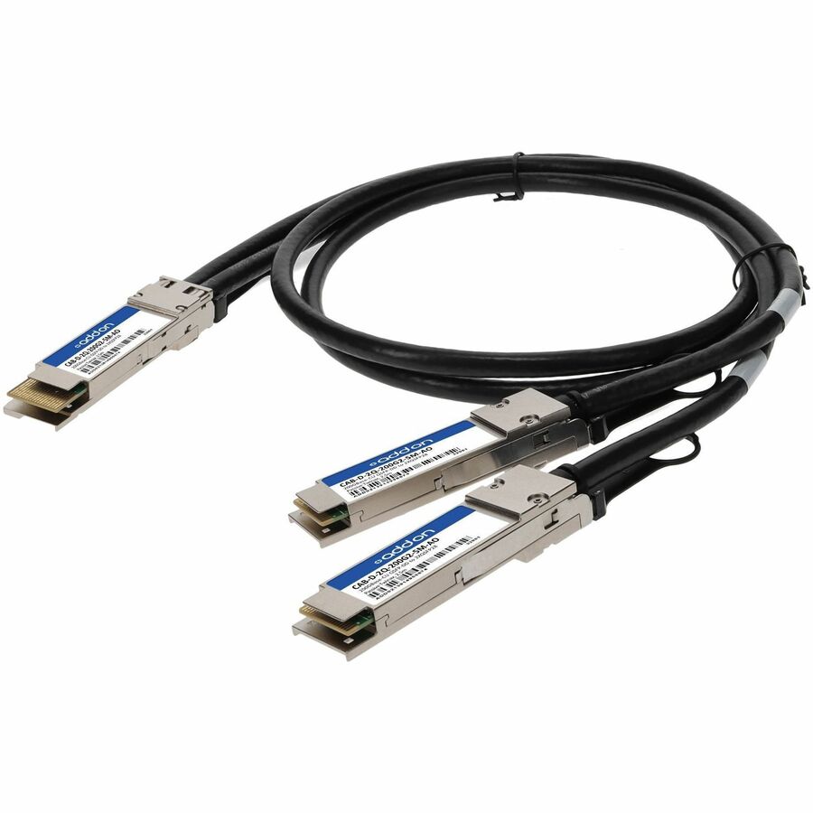 AddOn Arista Networks® CAB-D-2Q-200G-2-5M Compatible TAA Compliant 200GBase-CU QSFP-DD 200G to 2xQSFP28 100G NRZ Direct Attach Cable (Passive Twinax, 2.5m)