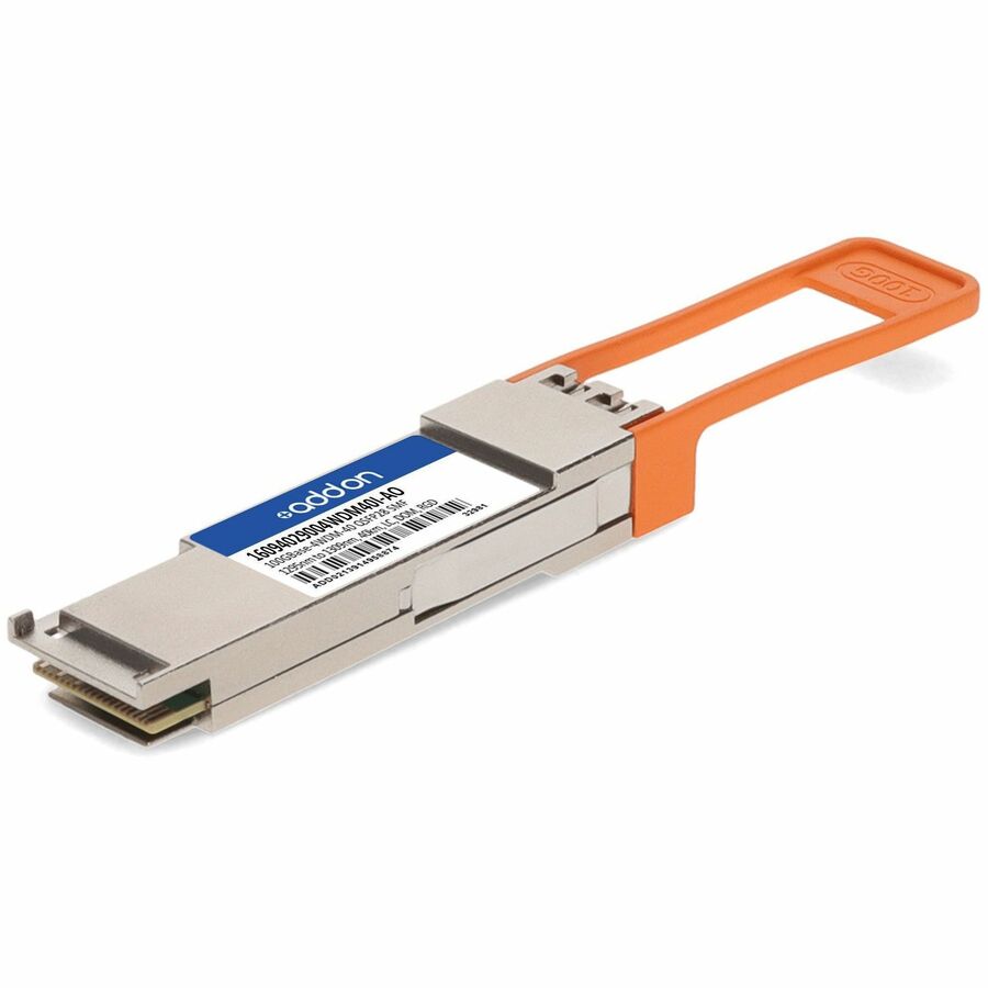 AddOn Ciena® 160-9402-900-4WDM-40-I Compatible TAA 100GBase-4WDM-40 QSFP28 Transceiver (SMF, 1295nm to 1309nm, 40km, LC, DOM, -40 to 85C)