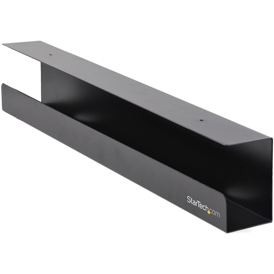 StarTech Under Desk Cable Management Tray, Cable Tray Organizer/Manager, Desk/Table Mount, Cord/Power Strip Holder, 23-1/2"L x 4-1/2"D