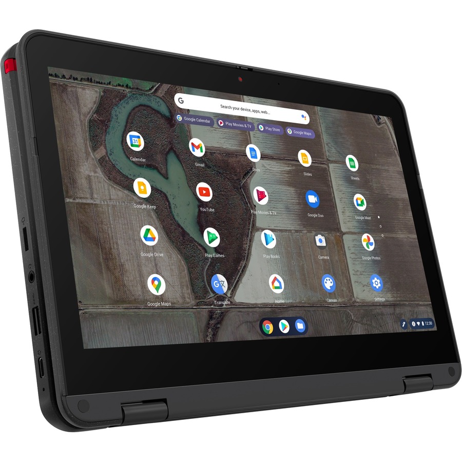 Lenovo 500e Chromebook Gen 3 82JB0000US 11.6" Touchscreen Convertible 2 in 1 Chromebook - 4G - HD - Intel Celeron N5100 - 4 GB - 32 GB Flash Memory - English Keyboard - Gray
