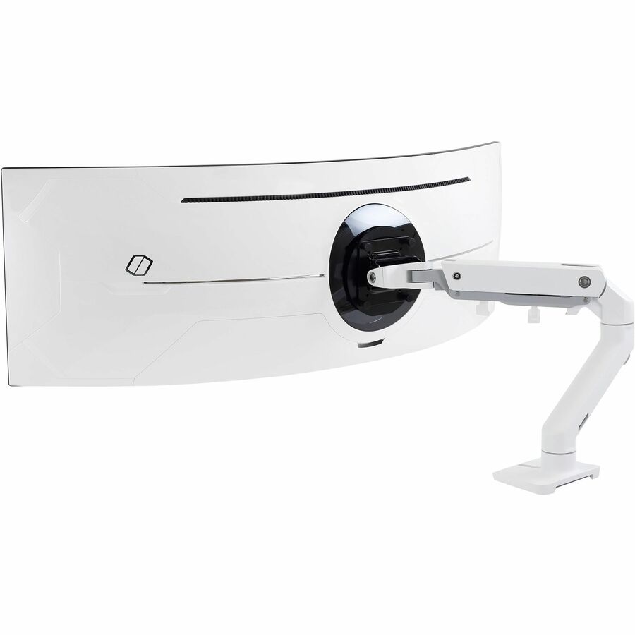 Ergotron HX Desk Monitor Arm with HD Pivot (white)