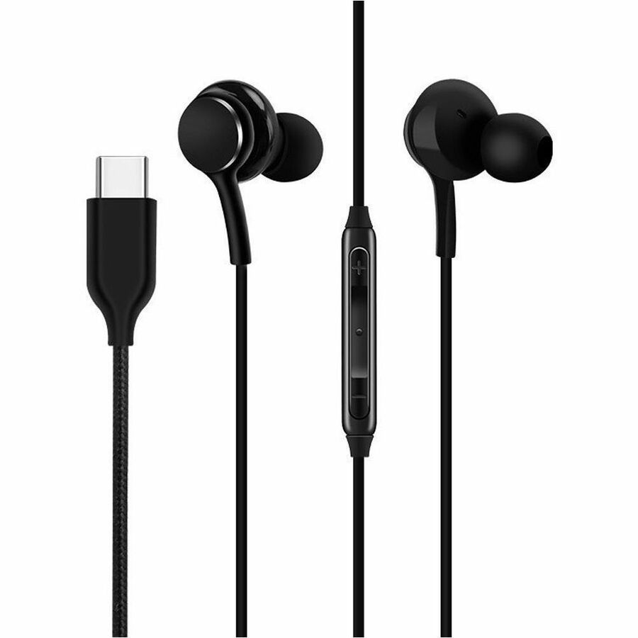 4XEM USB-C AKG Earphones with Mic and Volume Control (Black)