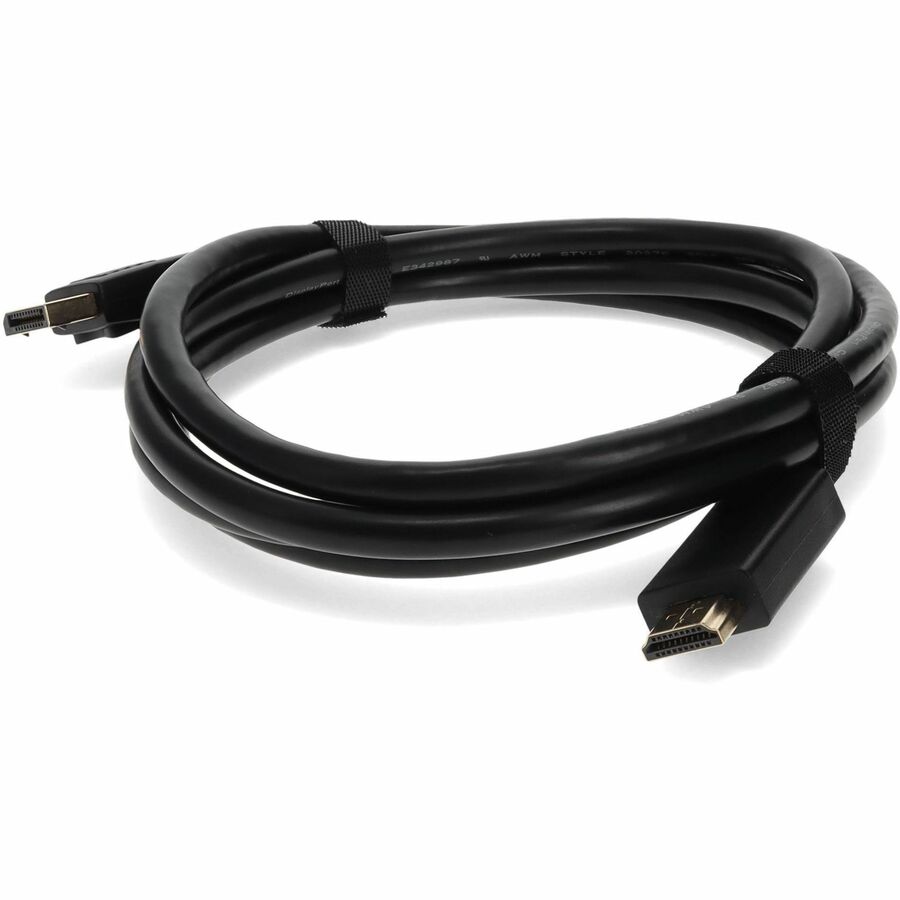 AddOn 2m DisplayPort Male to HDMI Male Black Cable Which Requires DP++ For Resolution Up to 3840x2160 (4K UHD)