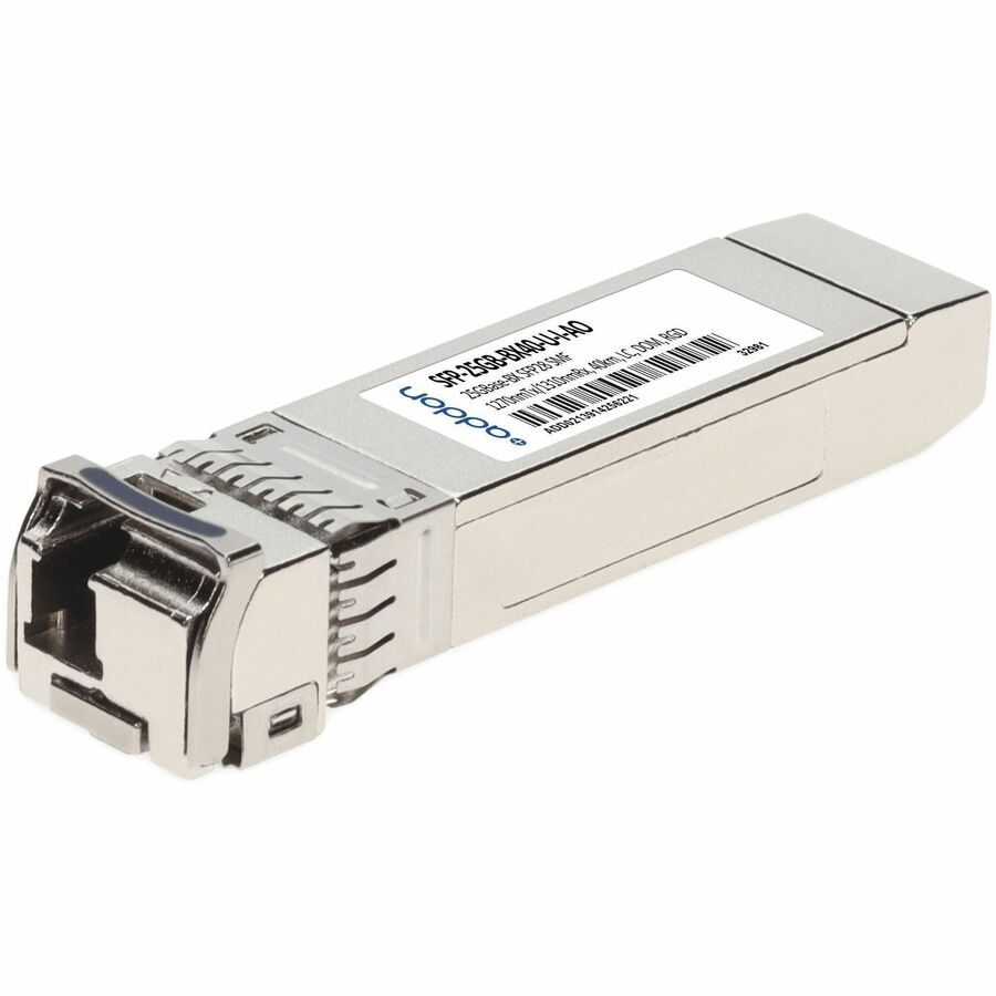 AddOn MSA and TAA 25GBase-BX SFP28 Transceiver (SMF, 1270nmTx/1310nmRx, 40km, LC, DOM, -40 to 85C)