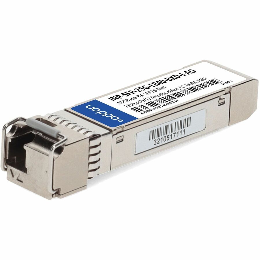 AddOn Juniper Networks® JNP-SFP-25G-LR40-BXD-I Compatible TAA 25GBase-BX SFP28 Transceiver (SMF, 1310nmTx/1270nmRx, 40km, LC, DOM, -40 to 85C)