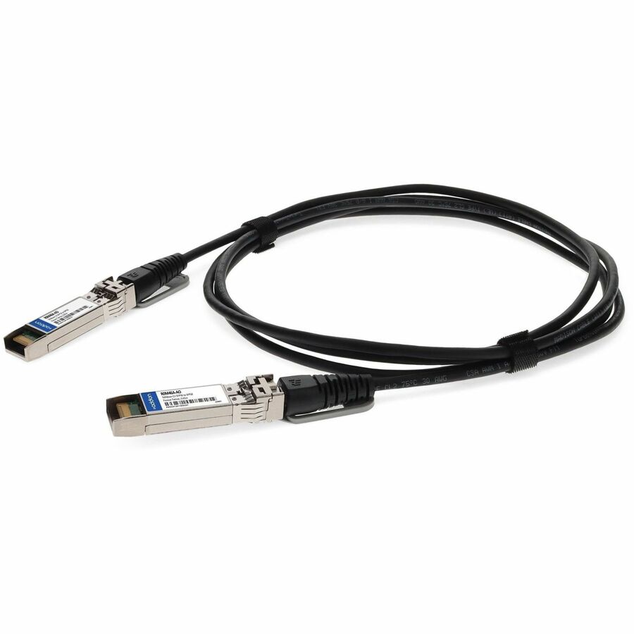AddOn Aruba Networks® R0M46A Compatible TAA 50GBase-CU SFP56 to SFP56 Direct Attach Cable (Passive Twinax, 0.65m, 30AWG)