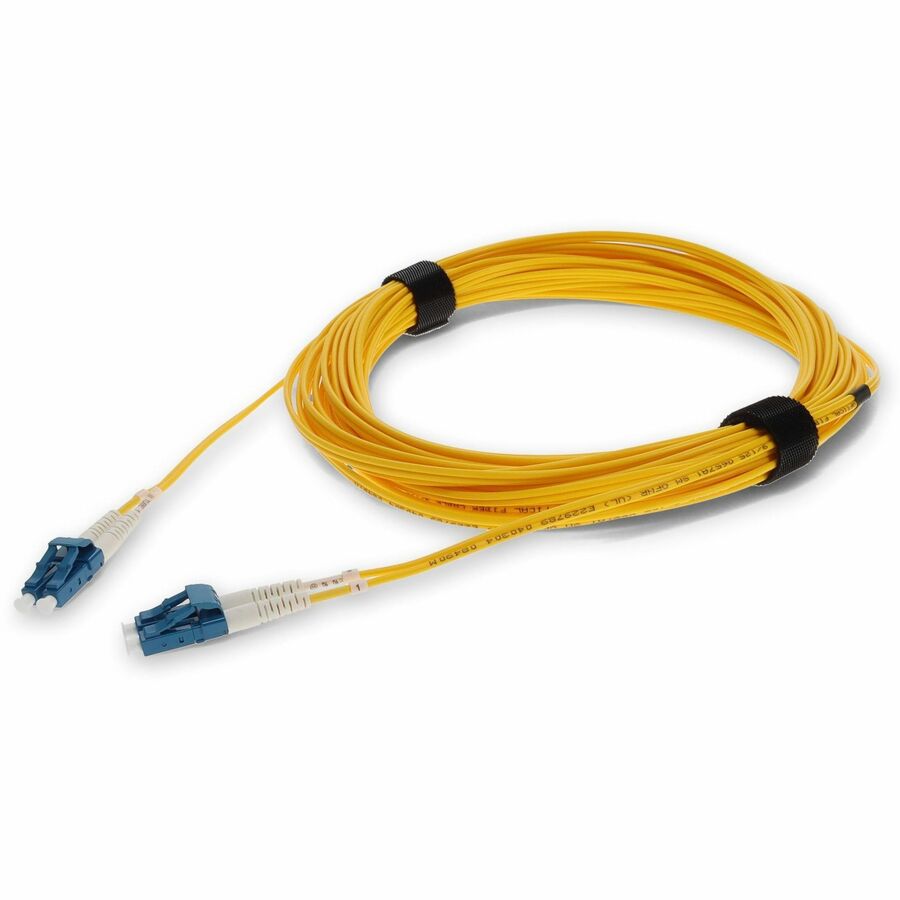 AddOn 3m ALC to LC Yellow OS2 Duplex Microboot, Snagless OFNR (Riser-Rated) SMF (Single Mode) Fiber Patch Cable, 9/125
