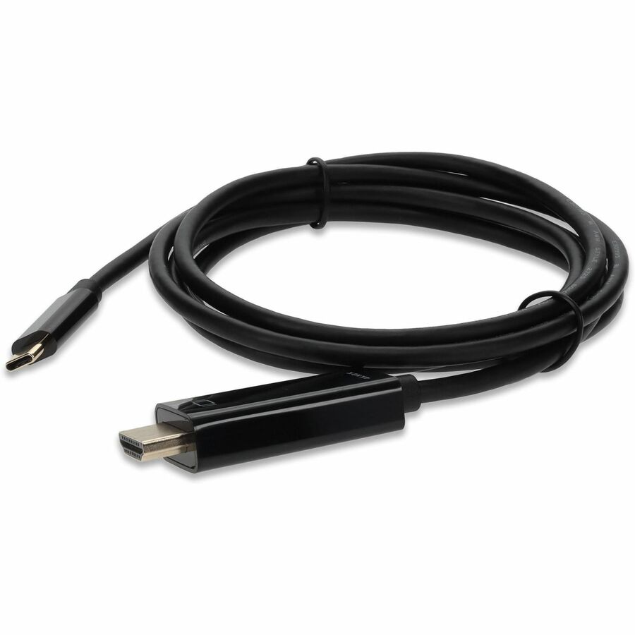 AddOn 3FT USB C 3.0 to HDMI 2.0 Cable Black Cable For Resolution Up to 4096x2160 (DCI 4K)