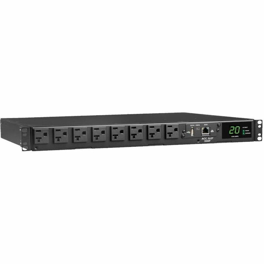 Tripp Lite by Eaton PDU 1.92kW 120V Single-Phase ATS/Monitored PDU - 16 5-15/20R Outlets Dual L5-20P/5-20P Inputs 12 ft. Cords 1U TAA