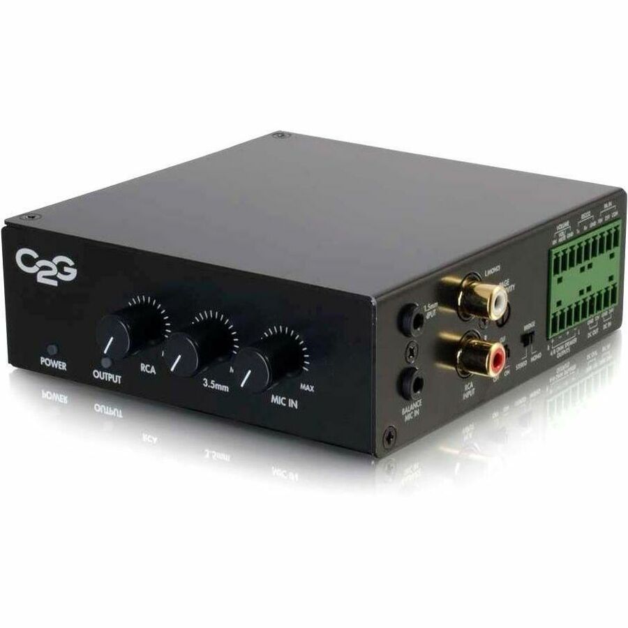 C2G Amplifier - 50 W RMS - 2 Channel - Black - TAA Compliant