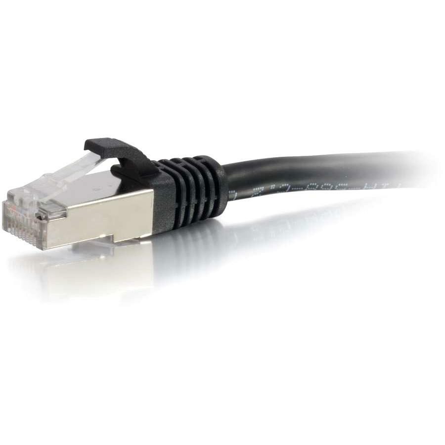 C2G 35ft Cat6a Snagless Shielded (STP) Network Patch Cable - Black