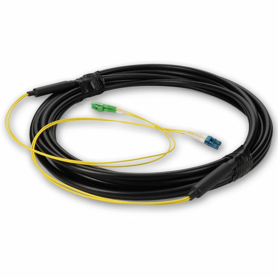 AddOn 1m ALC to LC Black OS2 Simplex OFNR (Riser-Rated) SMF (Single Mode) Fiber Outdoor Patch Cable, 9/125