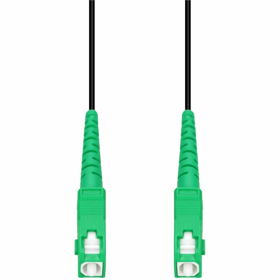 AddOn 15m ASC to ASC Black OS2 Simplex OFNR (Riser-Rated) SMF (Single Mode) Fiber Outdoor Patch Cable, 9/125
