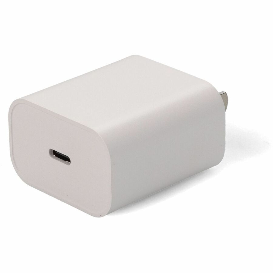 AddOn Wall Plug to USB C 3.1 5V at 3A, 9V at 2.22A, or 12V at 1.67A 20W total for US White
