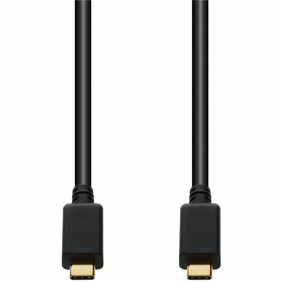 AddOn 1m USB C 2.0 (Male) to USB C 2.0 (Male) Sync and Charge Black Cable, 480Mbps