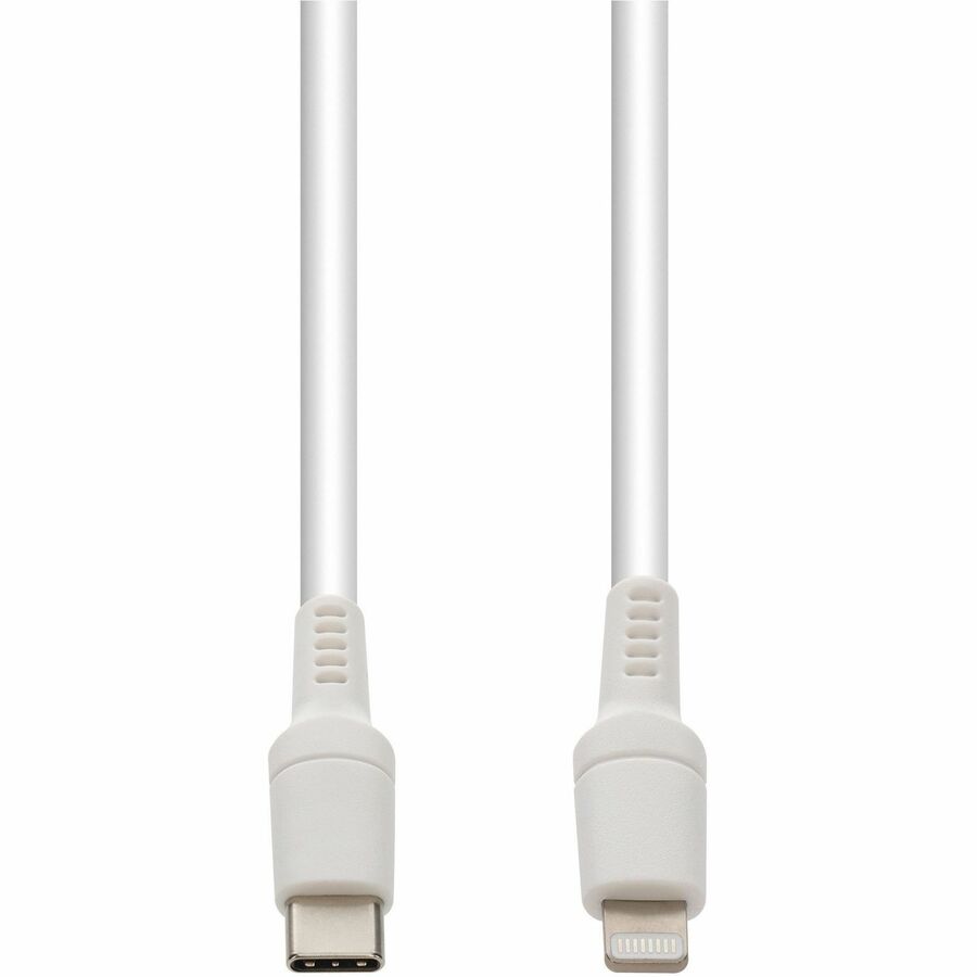 AddOn 3m USB C 2.0 (Male) to Lightning (Male) Sync and Charge White Cable, MFI, 480Mbps