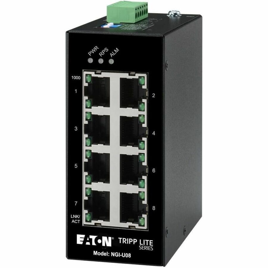 Tripp Lite by Eaton 8-Port Unmanaged Industrial Gigabit Ethernet Switch - 10/100/1000 Mbps DIN Mount