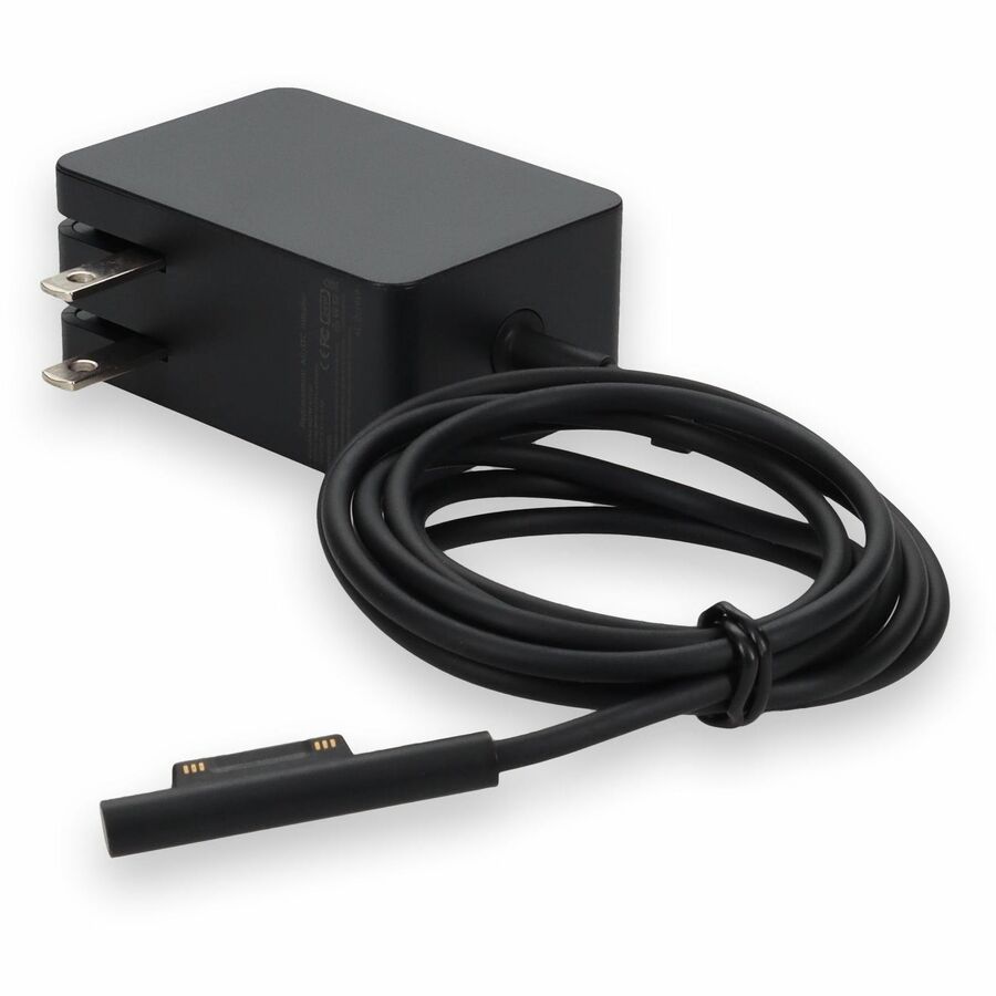AddOn Microsoft LAC-00001 Compatible 24W 12V at 2.0A Black Magnetic Tip Laptop Power Adapter and Cable