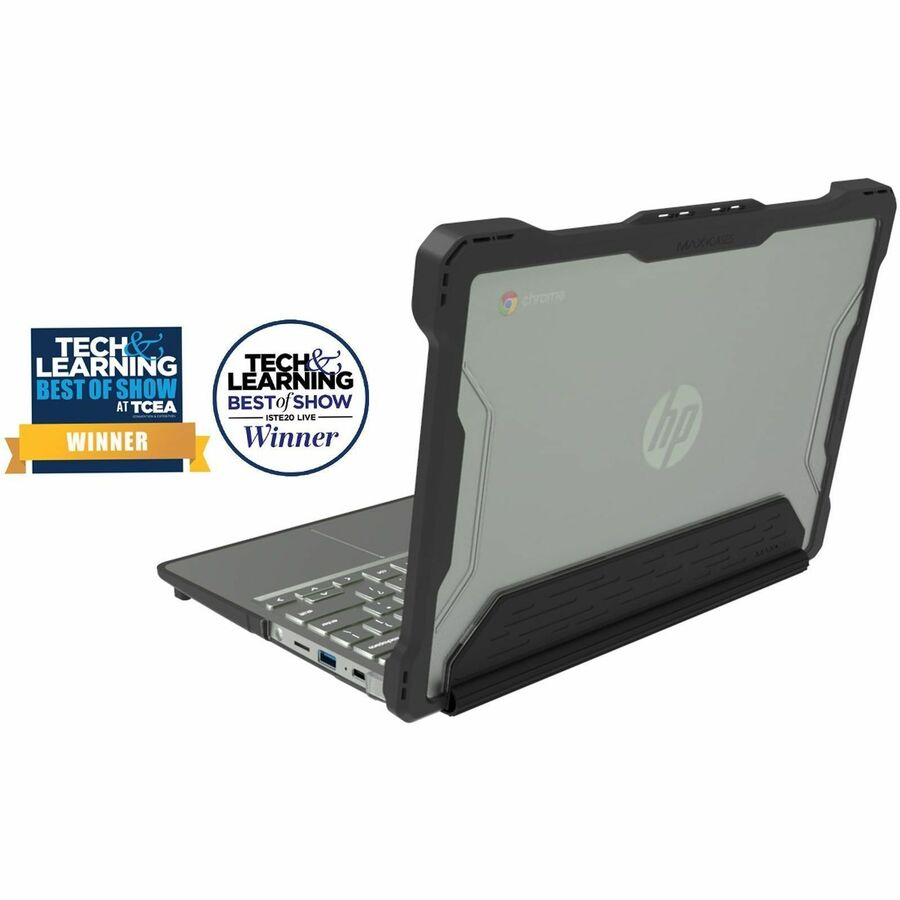 MAXCases Extreme Shell-S for HP G8/G9 EE Chromebook Clamshell 11.6" (Black/Clear)