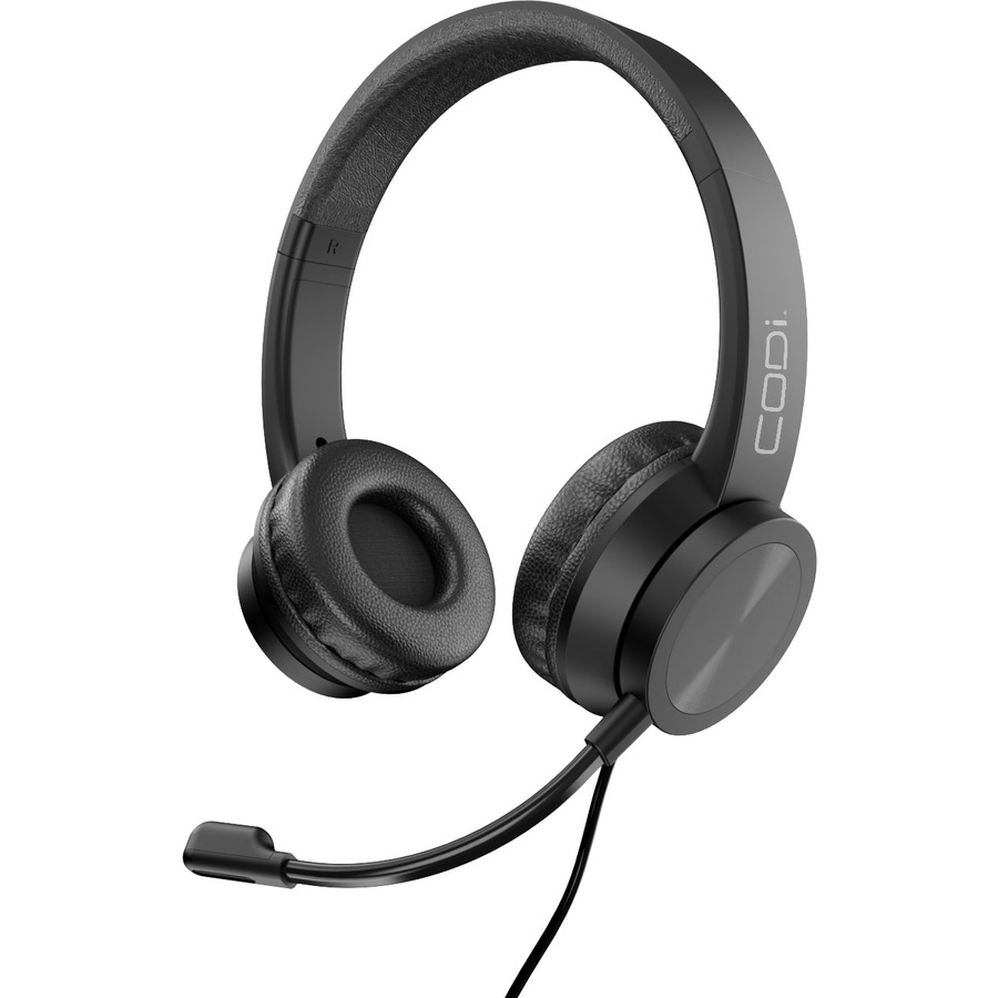 CODi Voice-Isolating USB-A Headset with Pivoting Boom Microphone