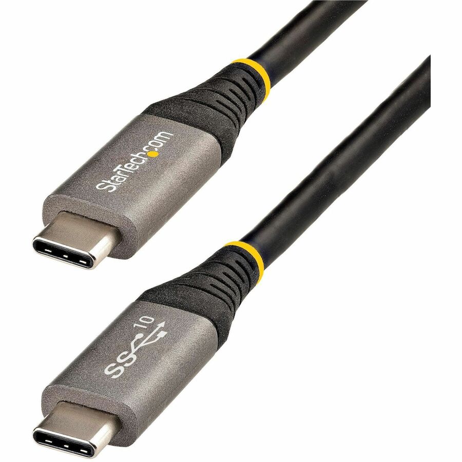 StarTech 3.3ft (1m) USB-C Cable, USB 10Gbps, 100W (5A) PD, 8K 60Hz / 4K 144Hz DP Alt Mode, USB-IF Certified, Thunderbolt Compatible