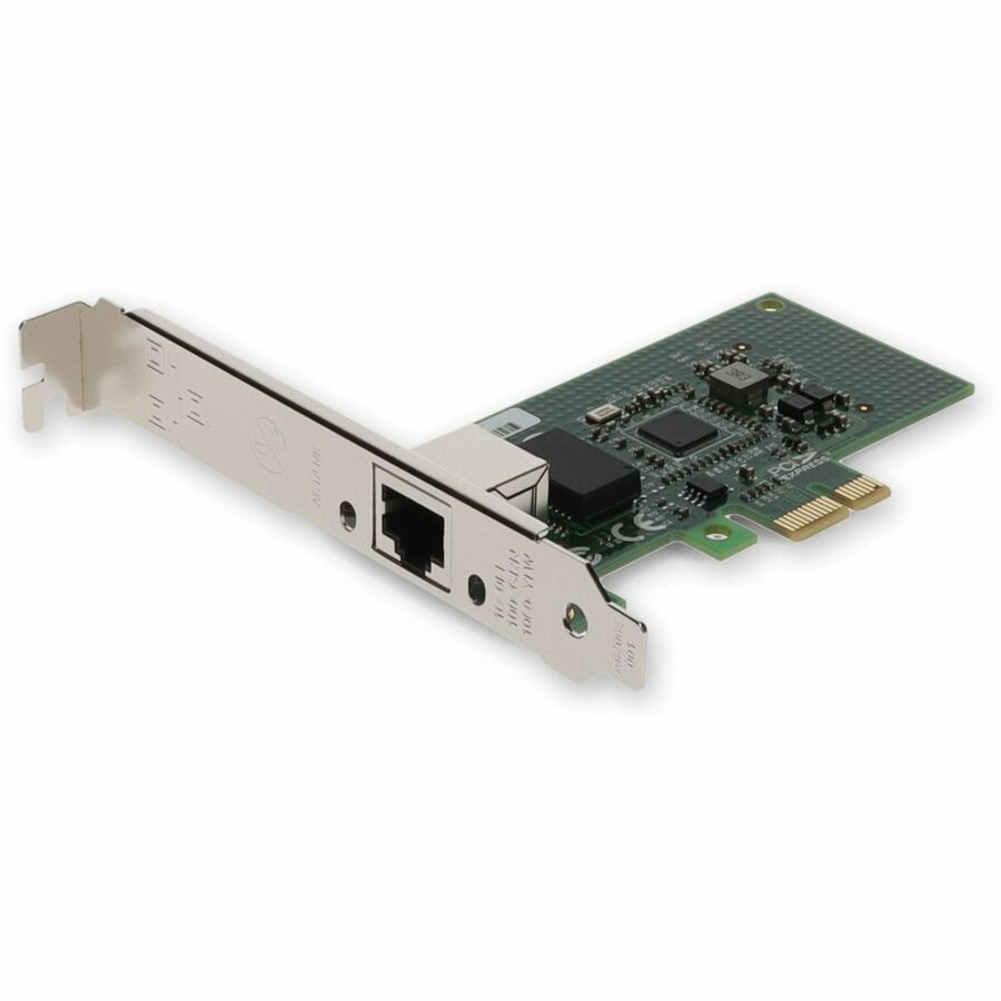 AddOn 10/100/1000Mbs Single RJ-45 Port 100m PCIe 2.0 x1 Network Interface Card