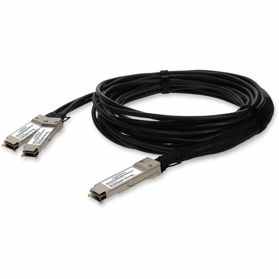 AddOn MSA and TAA Compliant 200GBase-CU QSFP56 to 2xQSFP56 Infiniband HDR Direct Attach Cable (Passive Twinax, 2m, LSZH)