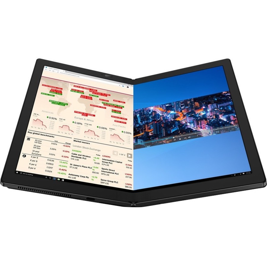 Lenovo ThinkPad X1 Fold Gen 1 20RK0038US 13.3" Touchscreen Detachable 2 in 1 Notebook - QXGA - Intel Core i5 i5-L16G7 - 8 GB - 256 GB SSD - English Keyboard - Black