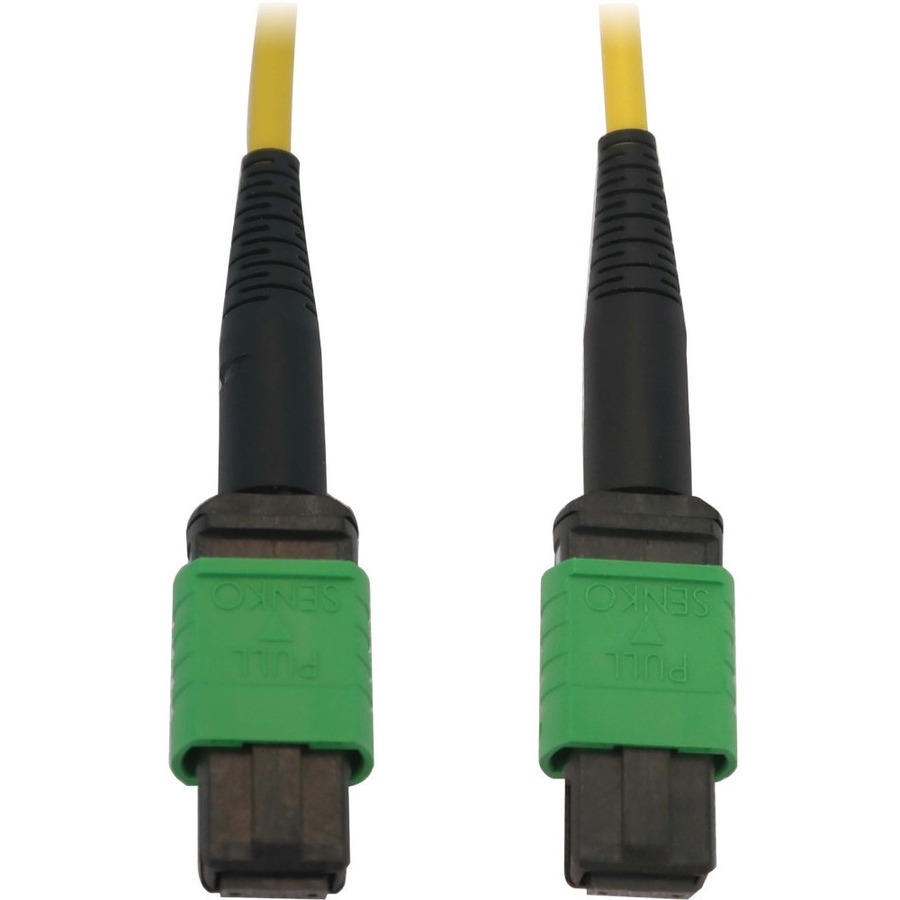 Tripp Lite by Eaton 40/100G Singlemode 9/125 OS2 Fiber Optic Cable (12F MTP/MPO-APC F/F) LSZH Yellow 5 m (16.4 ft.)