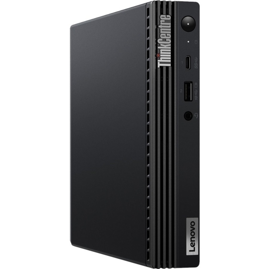 Lenovo ThinkCentre M70q Gen 3 11T3000TUS Desktop Computer - Intel Core i5 12th Gen i5-12400T - 8 GB - 128 GB PCI Express NVMe 3.0 SSD - Tiny - Black