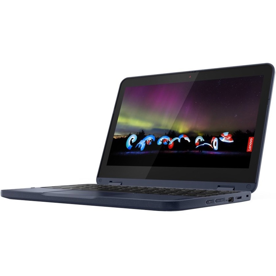 Lenovo 300w Gen 3 82J10020US 11.6" Touchscreen Convertible 2 in 1 Notebook - HD - AMD 3015e - 8 GB - 128 GB SSD - English Keyboard - Abyss Blue