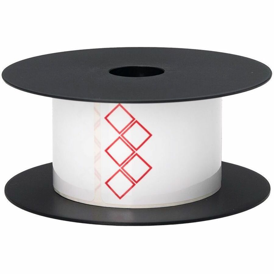 Brother 3in x 2in 5-Diamonds Standard Vinyl Die-Cut Secondary GHS Label - x 2" (50.80 mm) Width x 3" (76.20 mm) Length - Roll - White - Vinyl - 250 / Roll - 250 Total Label(s) - 250 / Roll