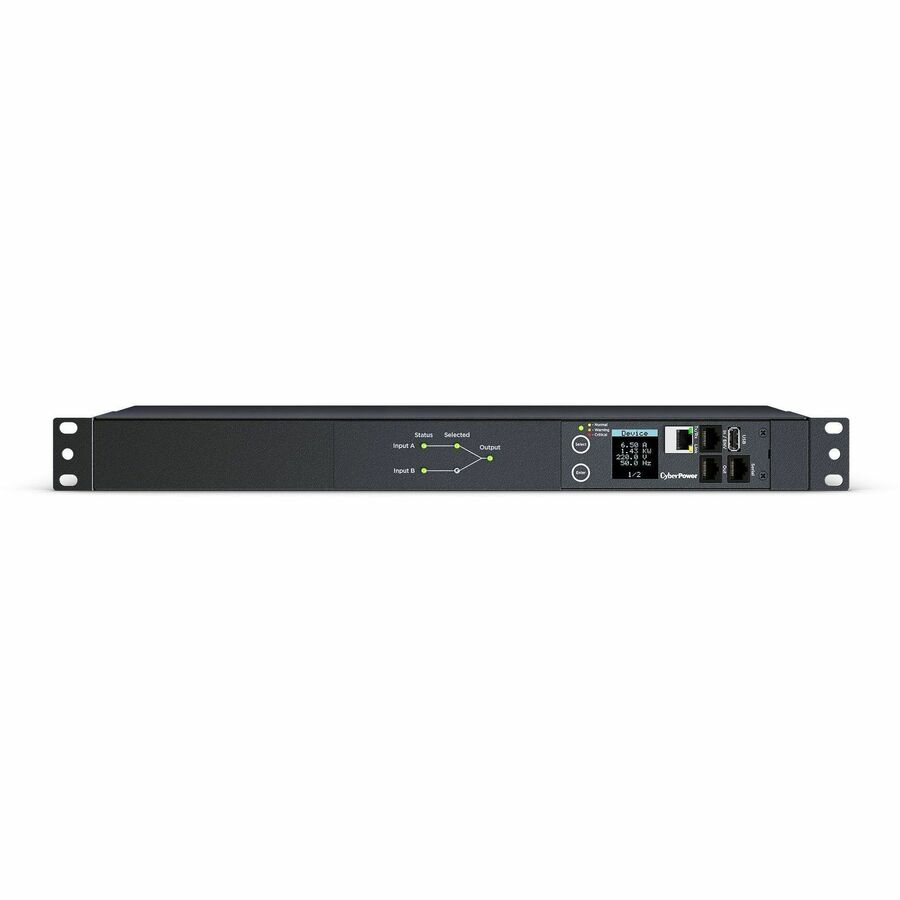 CyberPower PDU44005 Single Phase 200 - 240 VAC 20A Switched ATS PDU