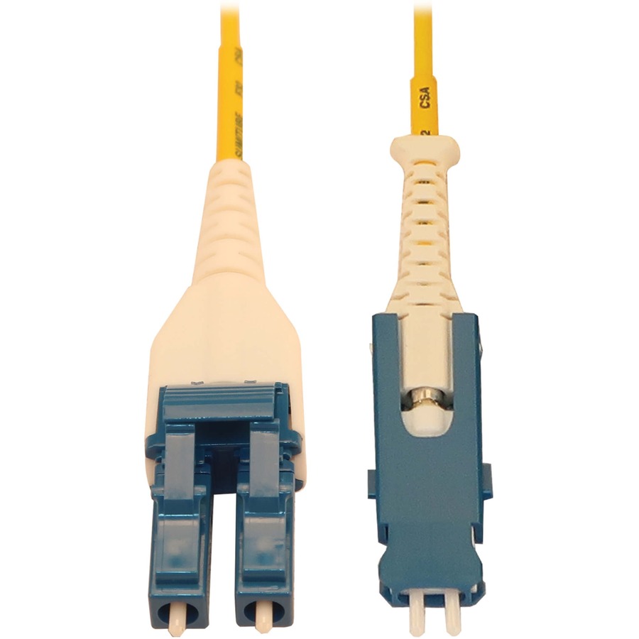 Tripp Lite by Eaton 40/100/400G Singlemode 9/125 OS2 Fiber Optic Cable (Duplex SN-UPC to Duplex LC-UPC M/M) LSZH Yellow 2 m (6.6 ft.)