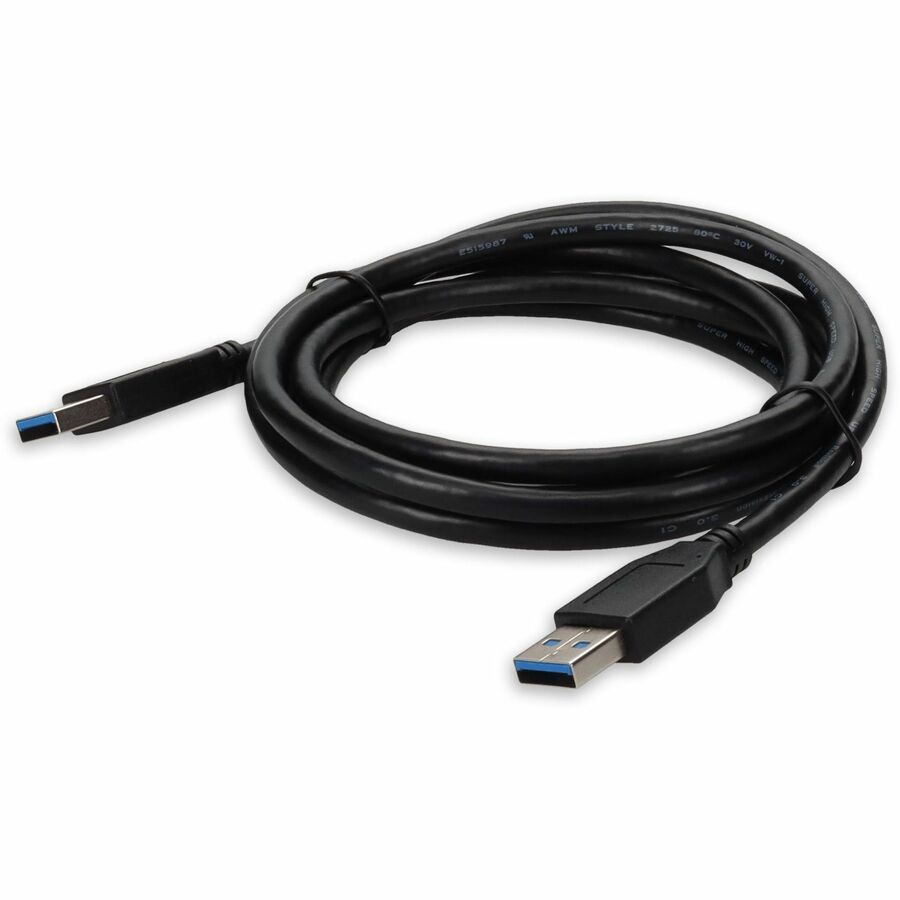 AddOn 15ft USB A 3.0 Male to Male Black Cable