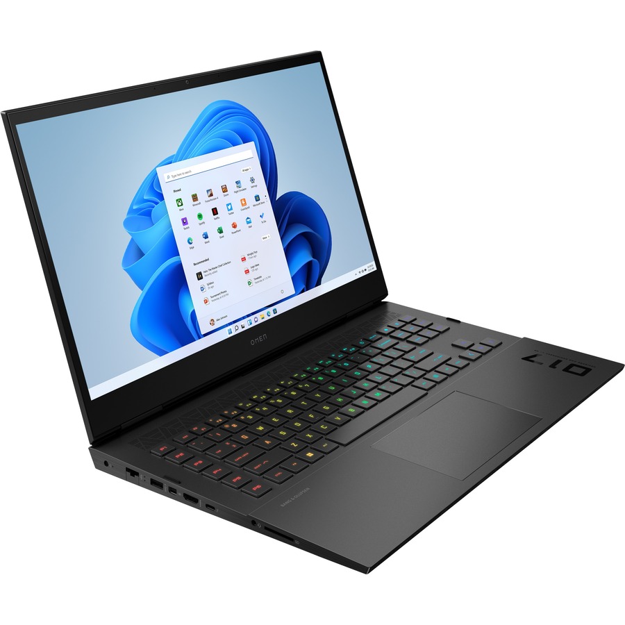 HP OMEN 17-ck0000 17-ck0010nr 17.3" Gaming Notebook - Full HD - 144 Hz - Intel Core i7 11th Gen i7-11800H - 16 GB - 512 GB SSD - Shadow Black, Shadow Black Aluminum