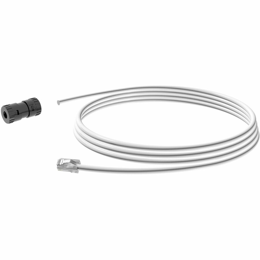 Panduit 6A UTP Connector, Plenum RJ45 Cord, 3 M, White