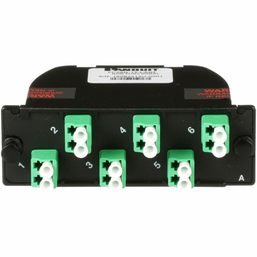 Panduit OptiCom MPO-LC/APC Fiber Cassette OS2, 12 Fiber, Method A, Std IL
