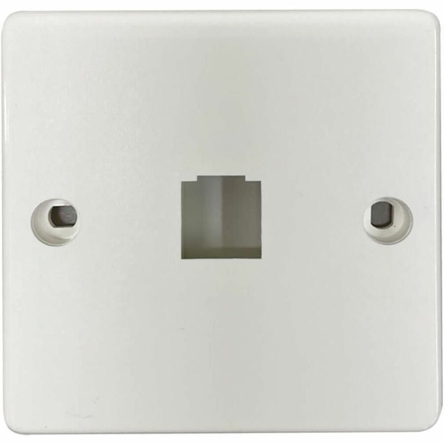 Eaton Tripp Lite Series 1-Port French-Style Wall Plate, White, TAA